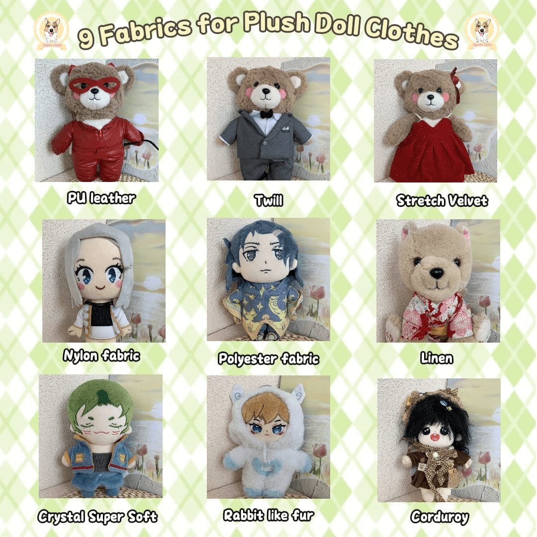 Plush Dolls' Fashion Revolution: 9 Fabrics for Creating Stunning Outfits